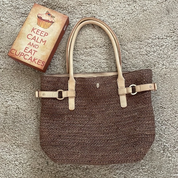 Helen Kaminski Bags Helen Kaminski Brown Raffiastraw Tote With Leather Straps And Accents